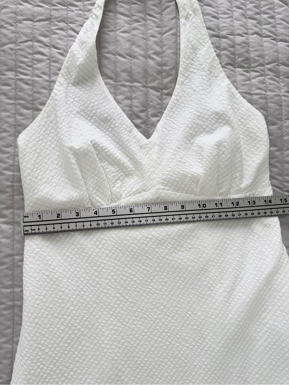 Ann Taylor LOFT White Halter Summer Dress Size 4 - Picture 5 of 9